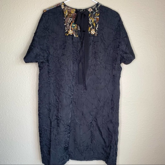 No. 21 Black Embellished Panel Shift Dress - Picture 5 of 13